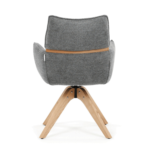 Jídelní židle, šedá, látka, DCH-D1348 GREY2