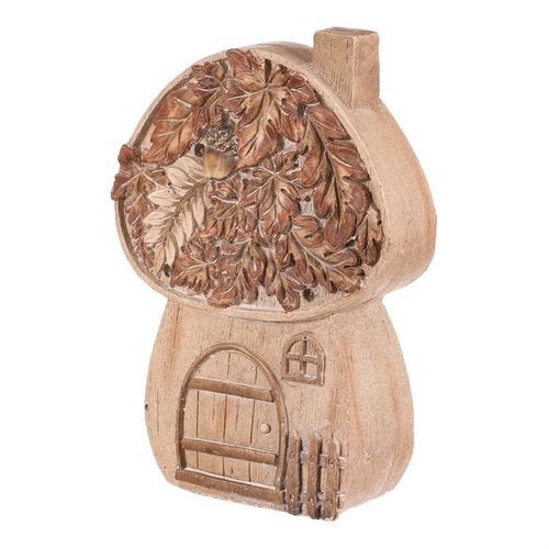 Houbový domeček - s osvětlením, magnesium, imitace dřeva