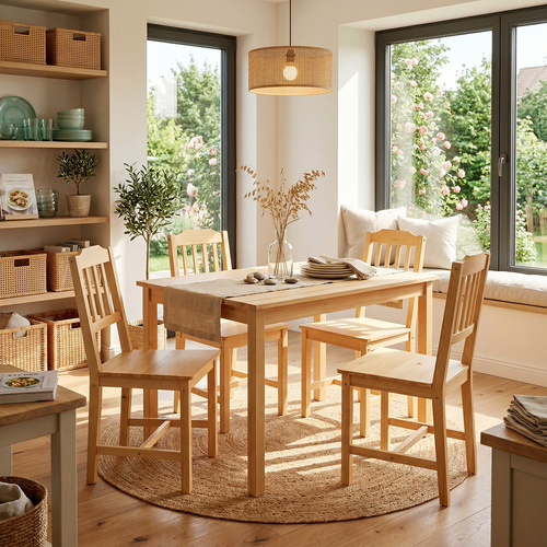 Stůl + 4 židle 8849 lak