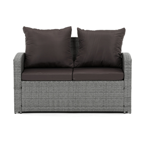 Zahradní sestava, polyratan, šedá, AZ-F1911 GREY