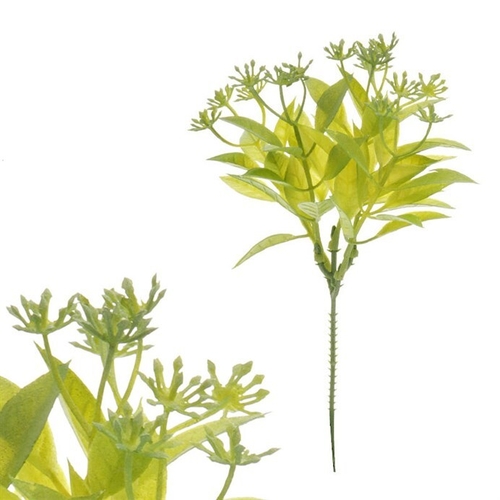 Zeleň - umělá přízdoba, zápich, zelená barva