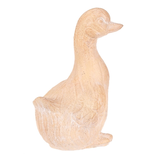 Kachna - figurka z magnesia, vel. S, imitace dřeva