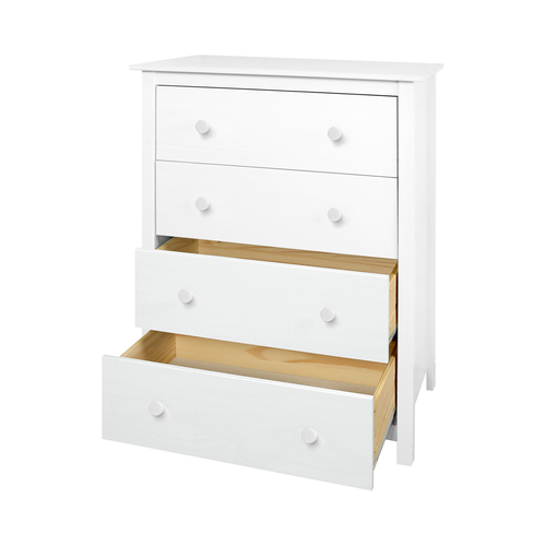 Komoda 4 zásuvky TORINO bílá