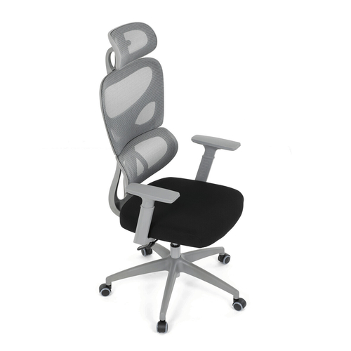 Kancelářská židle, houpací mechanismus, šedá, KA-K2081 GREY