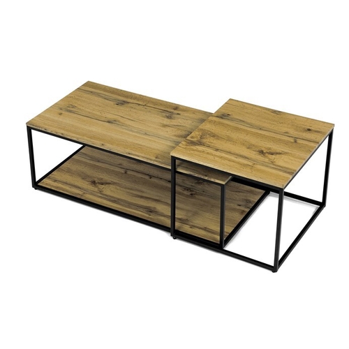 Konferenční stolek 100x50x35cm, mdf, divoký dub, CT-X7123 OAK