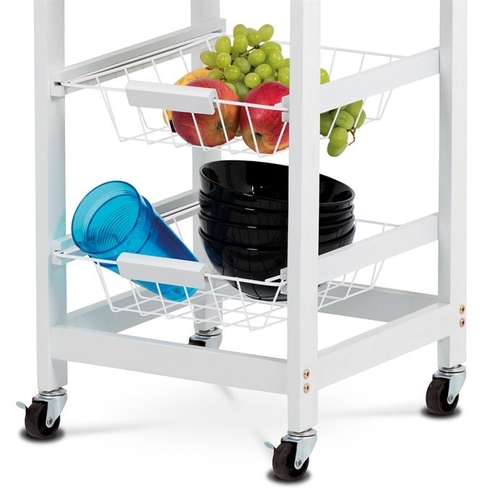 Regál, mdf, bílá, DR-043