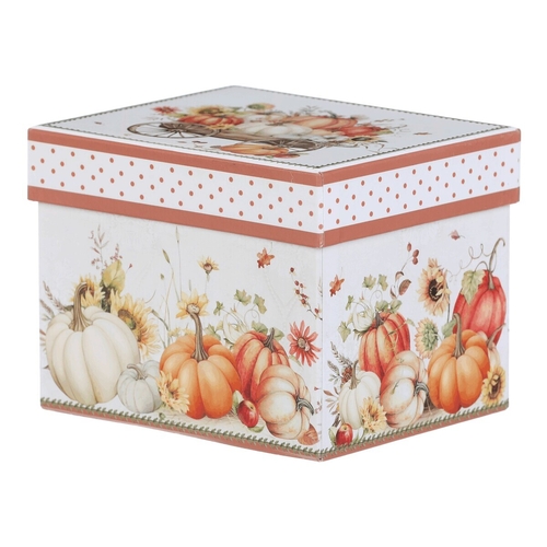 Hrnek porcelánový - 440 ml, dárkové balení, vůz plný dýní