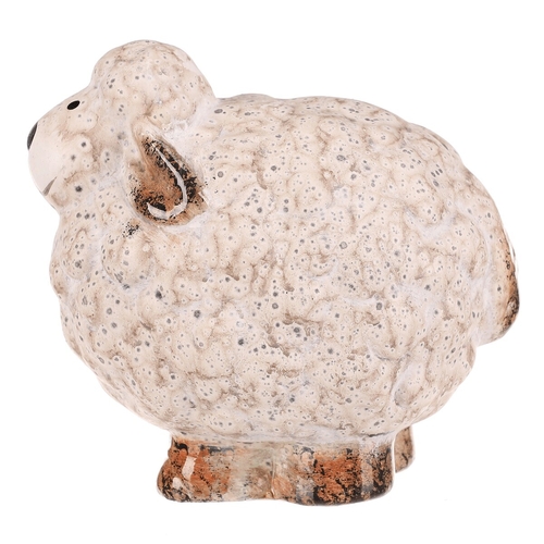 Ovečka - keramická figurka, vel. M, barva krémová