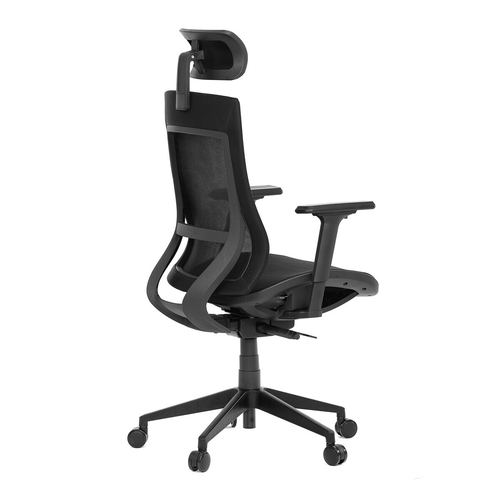 Kancelářská židle, synchronní mechanismus, černá síťovina, KA-W002 BK