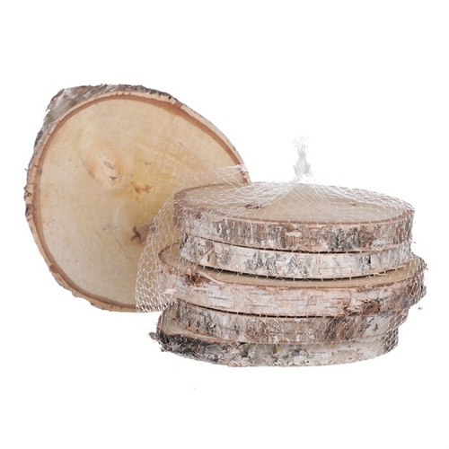 Březové kolečko - přírodní, cena za balení (6 ks)