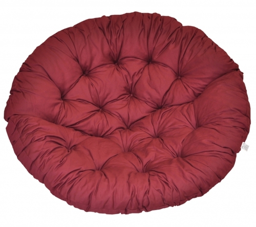 Polstr na křeslo papasan 100 cm vínový kepr