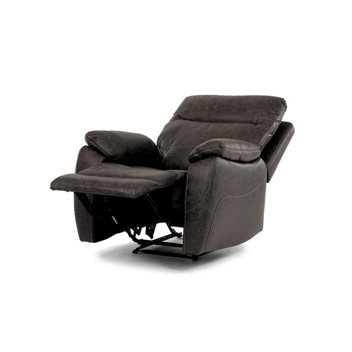 Polohovací křeslo, hnědá, látka vintage, TV-4092 COF3