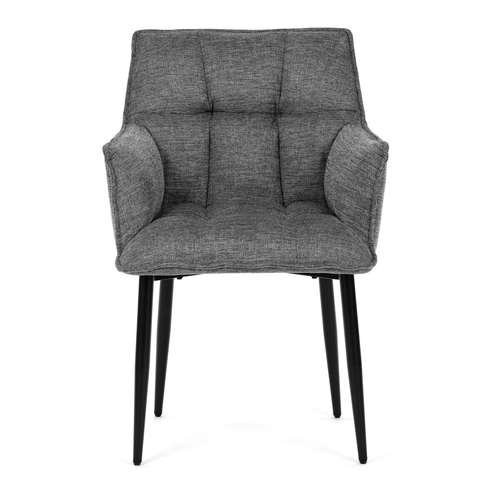 Jídelní židle, šedá, látka, DCH-J2139 GREY2