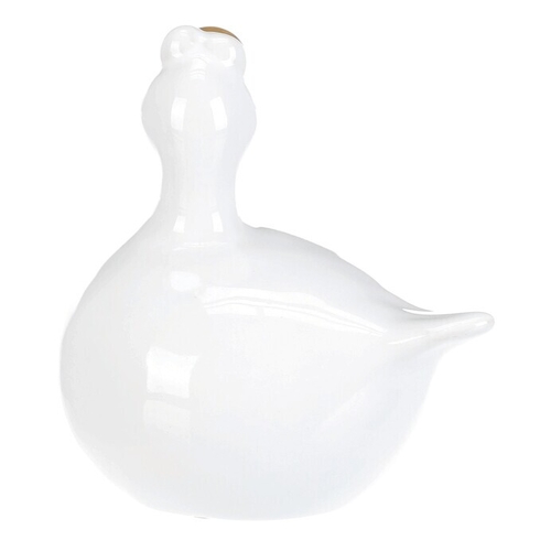 Kachna - keramická figurka, bílá, cena za 1 ks