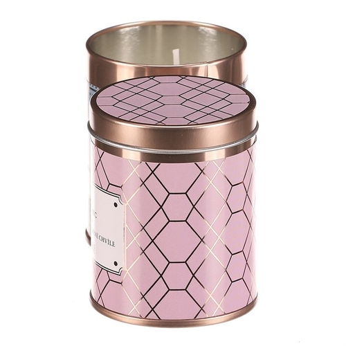 Svíčka aromatická - kovová dóza s víkem, mix 2 druhů, cena za 1 ks