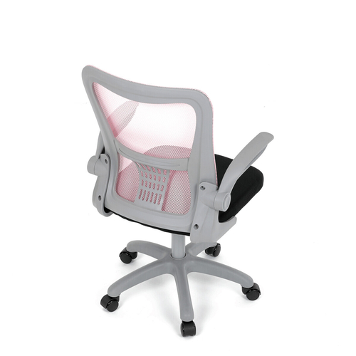 Dětská židle, výškově nastavitelná, růžová síťovina, KA-K2008 PINK