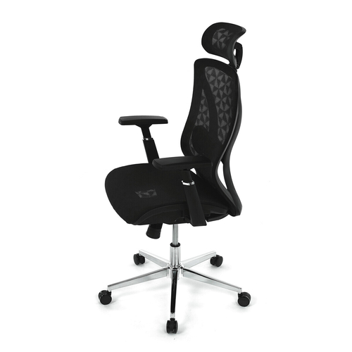 Kancelářská židle, synchronní mechanismus, černá síťovina, KA-S258 BK