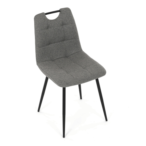 Jídelní židle, šedá, látka, DCL-V2017 GREY2