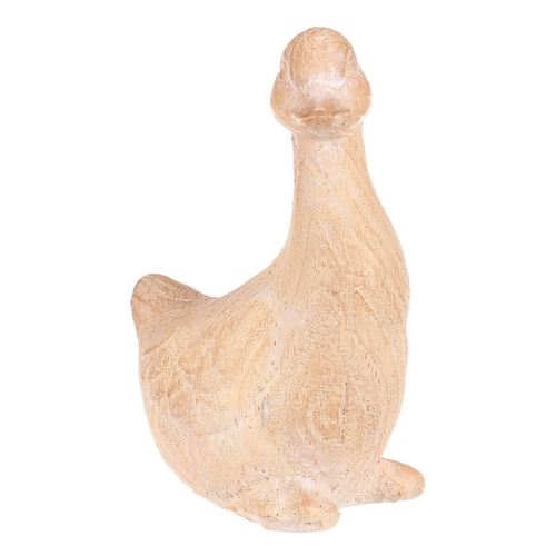 Kachna - figurka z magnesia, vel. S, imitace dřeva