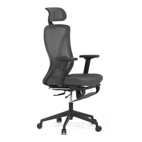 Kancelářská židle, synchronní mechanismus, šedá síťovina, KA-S257 GREY