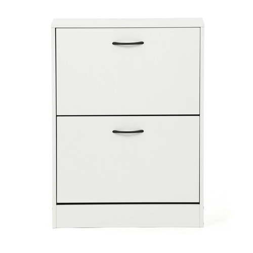 Botník, mdf, bílá, ABO-G1014 WT