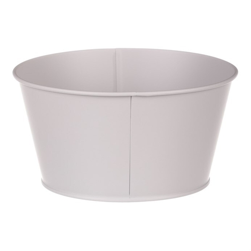 Obal kovový - nízký, motiv ptáčka, barva šedá