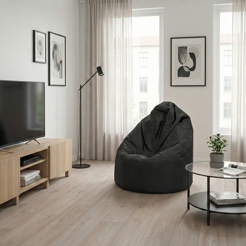 Sedací vak JUMBO černý s náplní