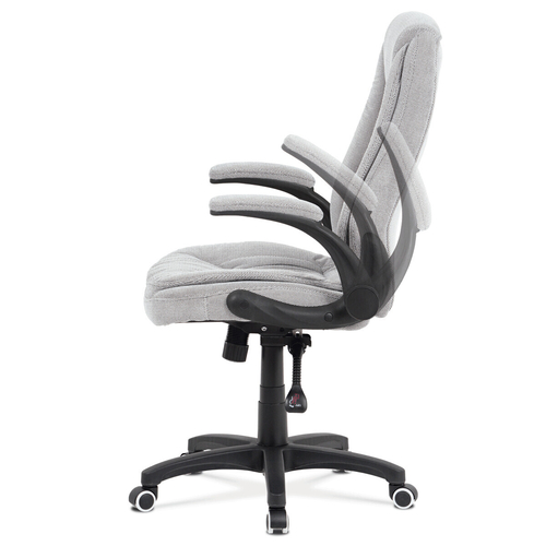 Kancelářské křeslo, houpací mechanismus, šedá látka, KA-G303 SIL2