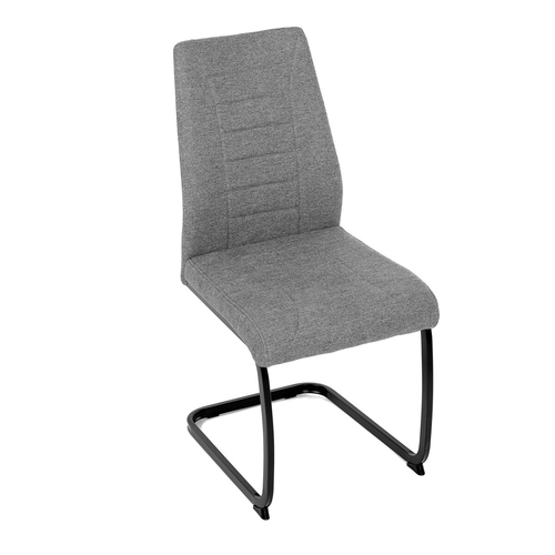 Jídelní židle, šedá, látka, DCL-438 GREY2