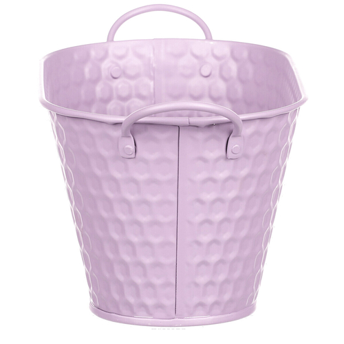 Obal kovový - truhlík, ve světle fialové barvě