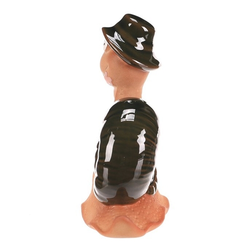 Šnek - keramická figurka, vel. L, zelená ulita