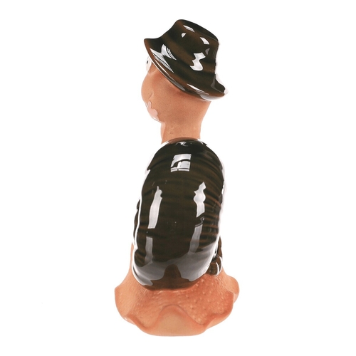Šnek - keramická figurka, vel. L, zelená ulita