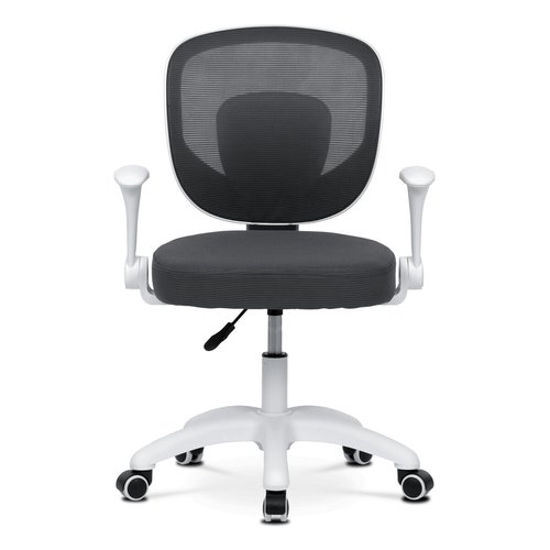 Dětská židle, výškově nastavitelná, šedá síťovina, KA-K1062 GREY