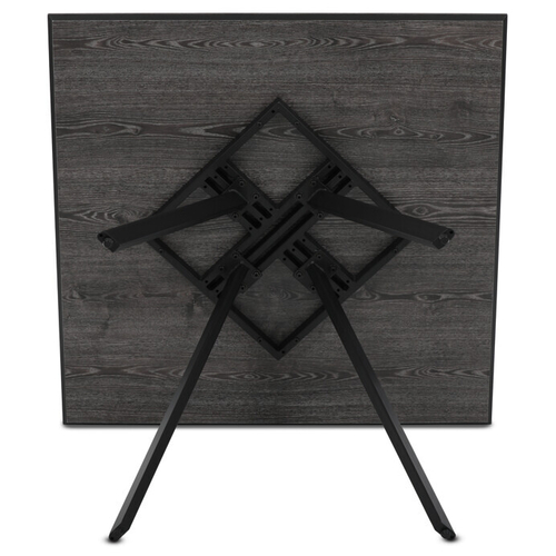 Jídelní stůl 90x90cm, lamino, šedý dub, HT-R5190 GREY