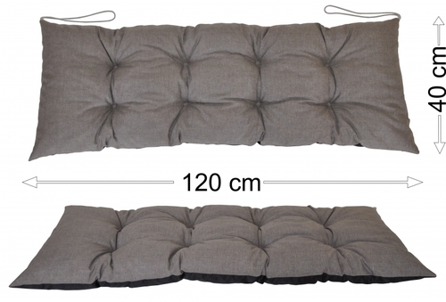 Podsedák 120x40 šedý melír