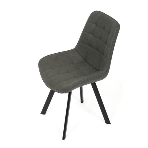 Jídelní židle, šedá, látka vintage, HC-V3066 GREY3