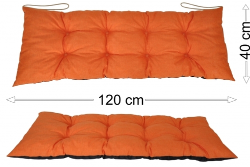 Podsedák 120x40 oranžový melír