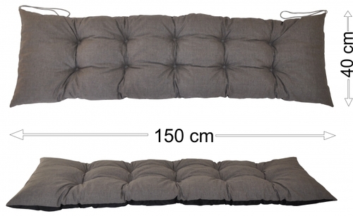 Podsedák 150x40 šedý melír