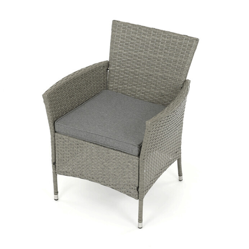 Zahradní sestava 100x60x69cm, polyratan, šedá, AZS-A1442 GREY