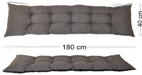 Podsedák 180x40 šedý melír