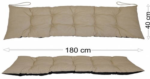 Podsedák 180x40 světle béžový melír