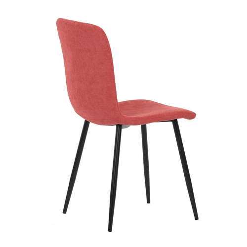 Jídelní židle, červená, manšestrová látka, DCL-964 RED2