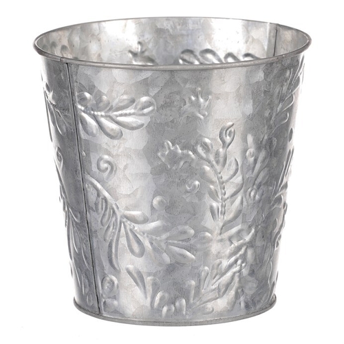 Obal kovový - vzor jmelí, barva stříbrná