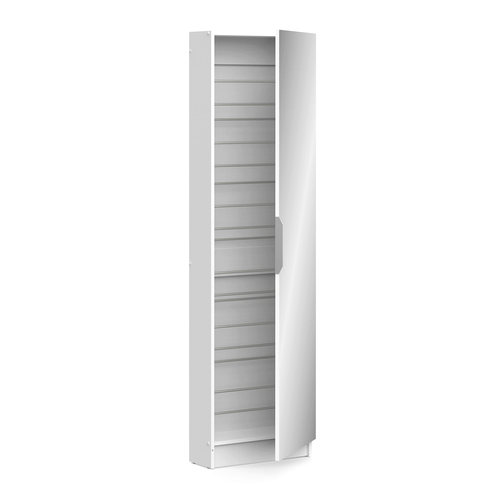 Botník se zrcadlem 305397 bílý