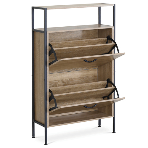 Botník, mdf, hnědá, ABO-G1007 OAK
