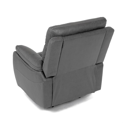 Polohovací křeslo, elektrické zabudované ovládání, šedá, látka vintage, TV-4094 GREY3