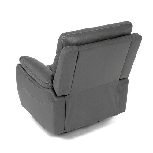 Polohovací křeslo, elektrické zabudované ovládání, šedá, látka vintage, TV-4094 GREY3