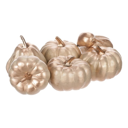 Dýně plastová - barva béžovo-zlatá, cena za balení (9 ks)