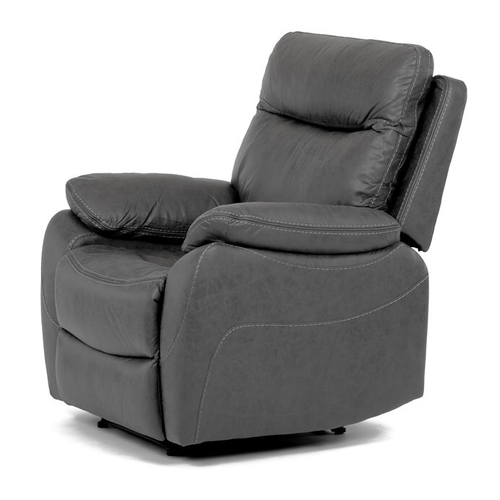 Polohovací křeslo, elektrické zabudované ovládání, šedá, látka vintage, TV-4094 GREY3