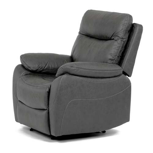 Polohovací křeslo, elektrické zabudované ovládání, šedá, látka vintage, TV-4094 GREY3